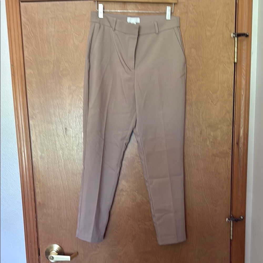 H&M Tan Chinos Tailored Flat Front